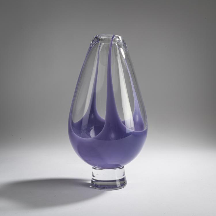 Hauptbild zu Objekt, Vase, c. 1952, Vicke Lindstrand, Kosta Boda Glasbruk, 181A 107