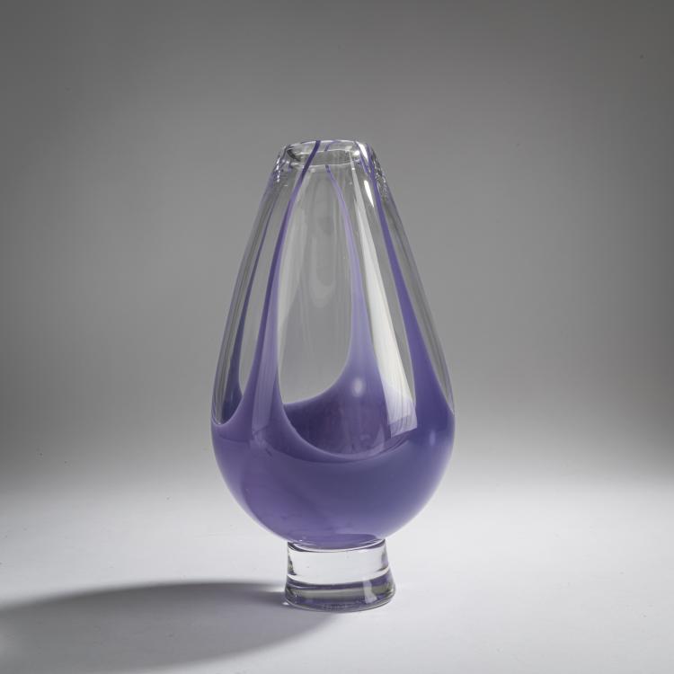 Bild 1 zu Objekt, Vase, c. 1952, Vicke Lindstrand, Kosta Boda Glasbruk, 181A 107