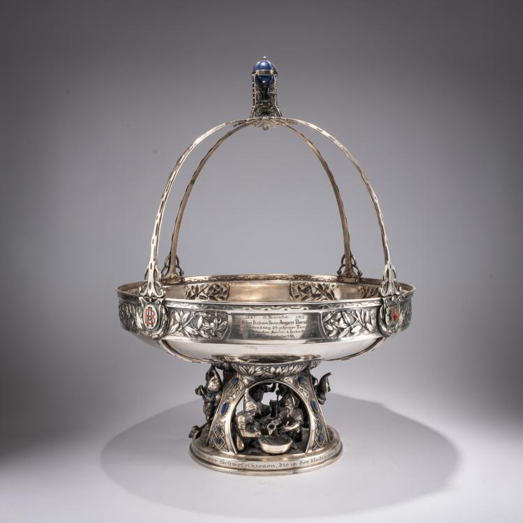 Hauptbild zu Objekt, Table centerpiece for BASF, c. 1912, Ernst Riegel, 