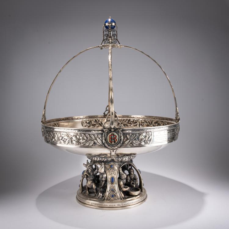 Bild 1 zu Objekt, Table centerpiece for BASF, c. 1912, Ernst Riegel, 