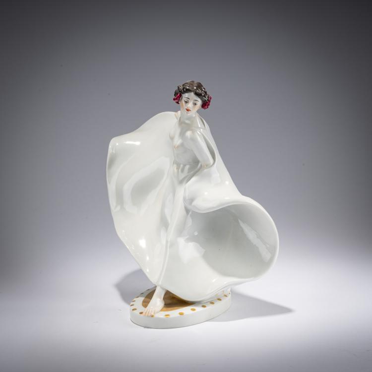 Bild 1 zu Objekt, 'Dancer Lo&iuml;e Fuller', 1911, Karl Theodor Eichler, Meissen, StPM, 182A 410