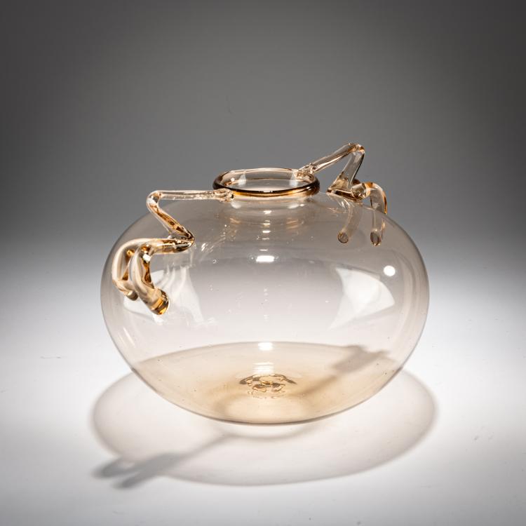 Bild 1 zu Objekt, Vase with handles 'Soffiato', 1925/26, Vittorio Zecchin (attributed), Cappellin M.V.M. (zug. / attr.), 181B 546