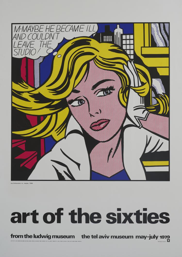 Hauptbild zu Objekt, Exhibition poster 'art of the sixties' Ludwig Museum/Tel Aviv Museum, 1979, Roy Lichtenstein, 181C 842