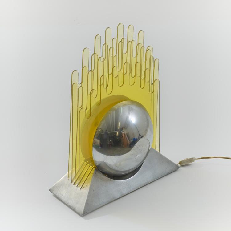 Bild 1 zu Objekt, Table light 'Sfera', 1971 (design), Patrizia Innocenti,Sergio Gobbi, New Lamp, Mailand / Milan, 181A 13