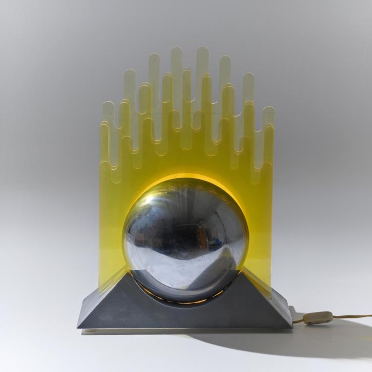 Bild 3 zu Objekt, Table light 'Sfera', 1971 (design), Patrizia Innocenti,Sergio Gobbi, New Lamp, Mailand / Milan, 181A 13