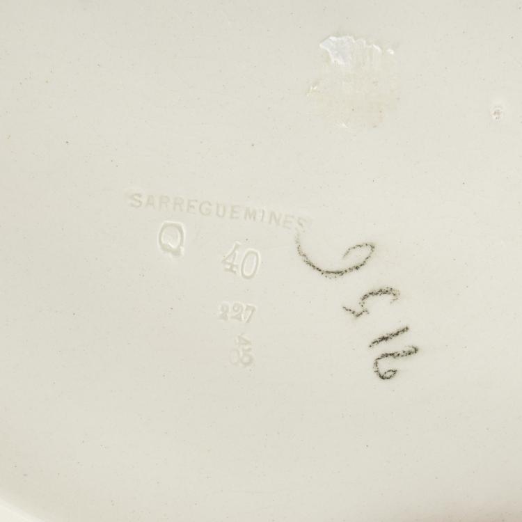 Bild 1 zu Objekt, Decorative plate, c. 1900, Utzschneider & Cie., Sarreguemines, 182A 354