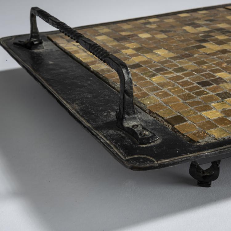 Bild 2 zu Objekt, Tray with gold mosaic, c. 1970, Deutschland / Germany, 182A 458
