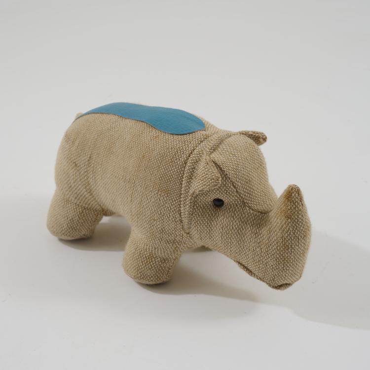 Hauptbild zu Objekt, Therapeutic toy Rhino, c. 1968, Renate M&uuml;ller, H. Josef Leven KG, Sonneberg, 181A 131