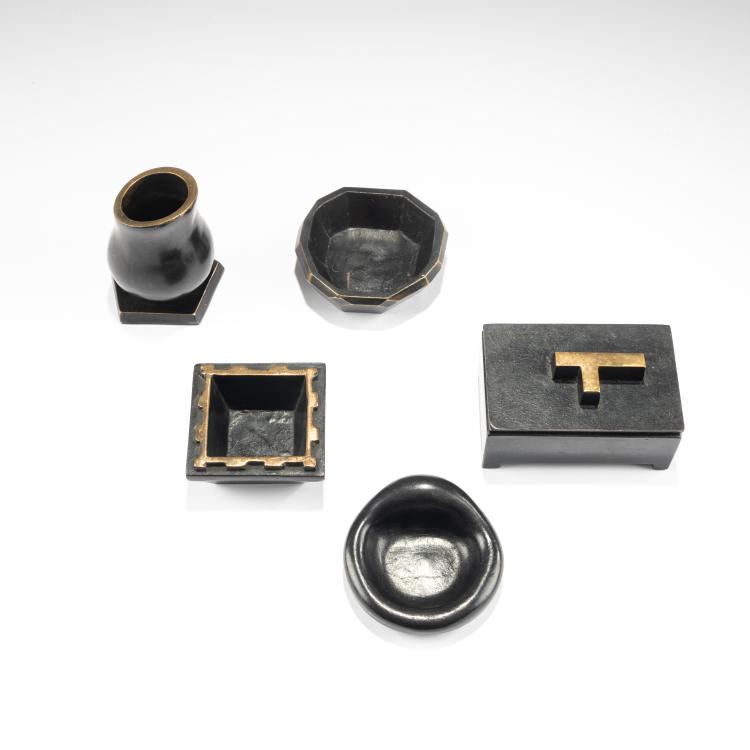 Hauptbild zu Objekt, Five desk implements, 1994-2001, Elizabeth Garouste,Mattia Bonetti, Hubert Blome GmbH, Sundern-Stockum, 181A 105