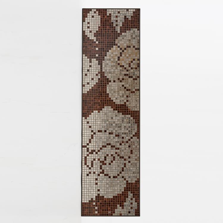Hauptbild zu Objekt, Glasmosaik Wandbild 'Winter Flowers Oro Nero', 2004, Carlo Dal Bianco, Bisazza, Vicenza, 181A 517