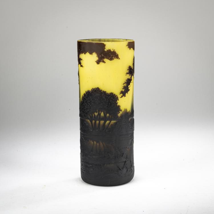 Bild 2 zu Objekt, Vase 'Paysage lacustre', c. 1910, Daum Fr&egrave;res, Nancy, 182A 48