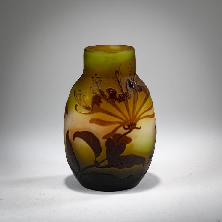 Hauptbild zu Objekt, Vase 'Ch&egrave;vrefeuille', 1908-20, Gall&eacute;, Nancy, 182A 117
