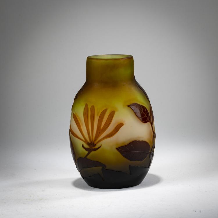 Bild 1 zu Objekt, Vase 'Ch&egrave;vrefeuille', 1908-20, Gall&eacute;, Nancy, 182A 117