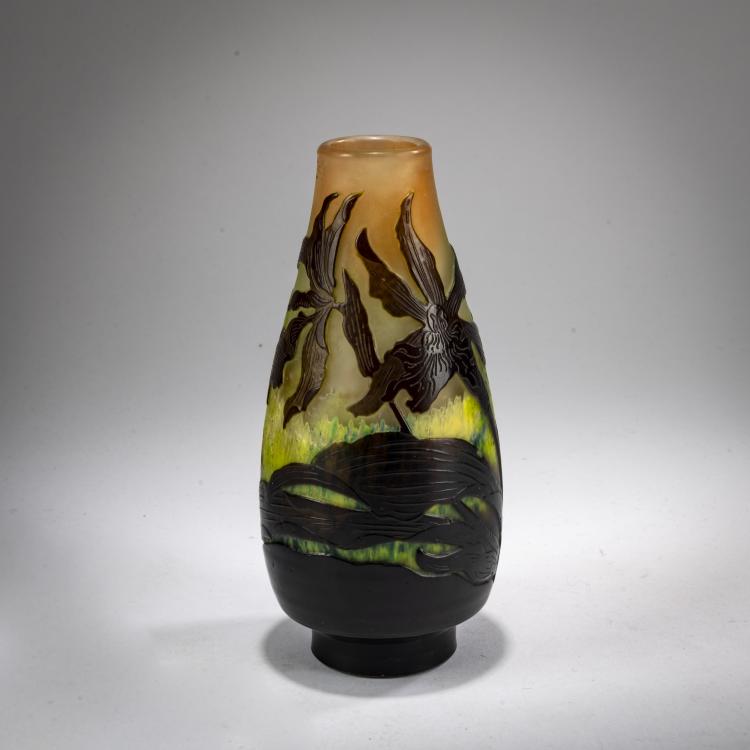Hauptbild zu Objekt, Kleine Vase 'Orchid&eacute;es', 1920-24, Gall&eacute;, Nancy, 182A 129