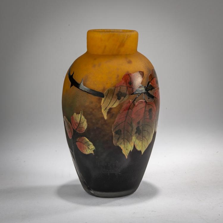 Bild 1 zu Objekt, Kleine Vase 'Framboises', um 1925, Muller Fr&egrave;res, Lun&eacute;ville, 182A 162