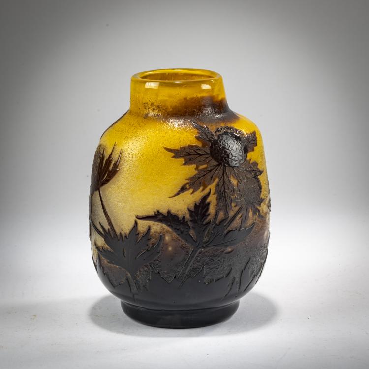Hauptbild zu Objekt, Vase 'Chardons', 1905-08, Gall&eacute;, Nancy, 182A 102