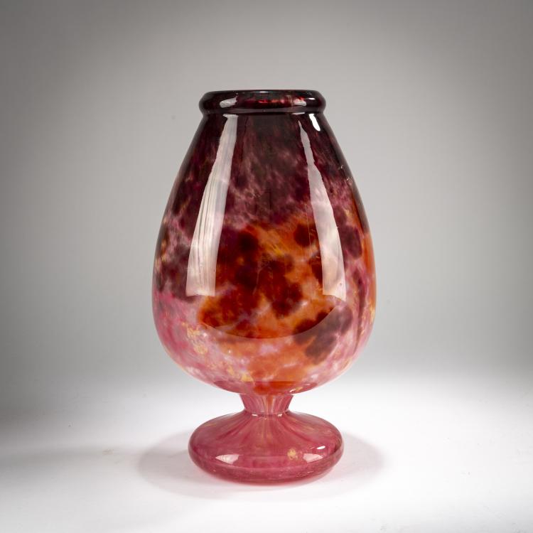 Hauptbild zu Objekt, Gro&szlig;e Pokalvase 'Jades', um 1924-33, Charles Schneider, Schneider, Epinay-sur-Seine, 182A 181