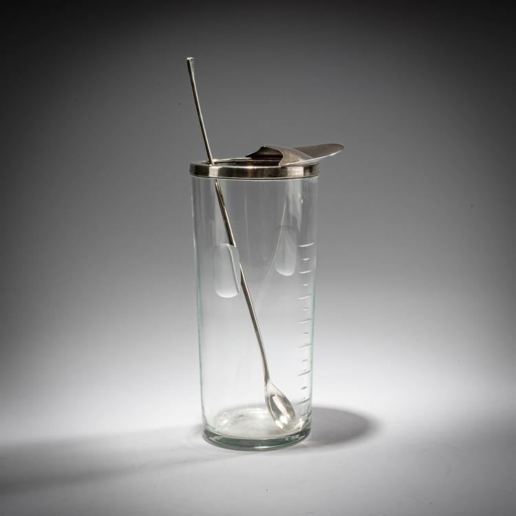 Hauptbild zu Objekt, Cocktail shaker with bar spoon, 1960s, Anton Michelsen, DK Michelsen, Anton, Kopenhagen, 181A 124