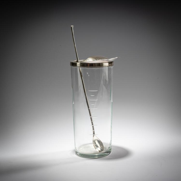 Bild 1 zu Objekt, Cocktail shaker with bar spoon, 1960s, Anton Michelsen, DK Michelsen, Anton, Kopenhagen, 181A 124