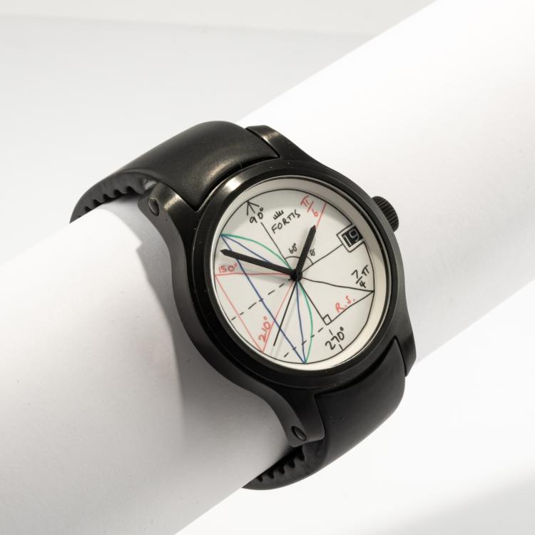 Bild 1 zu Objekt, Wristwatch '2&pi;', 2015 (design), Rolf Sachs, Fortis Watches AG, Grenchen, 182D 1060