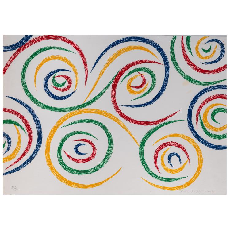 Hauptbild zu Objekt, 'Cercles du matin', 1992, Piero Dorazio, 181C 811