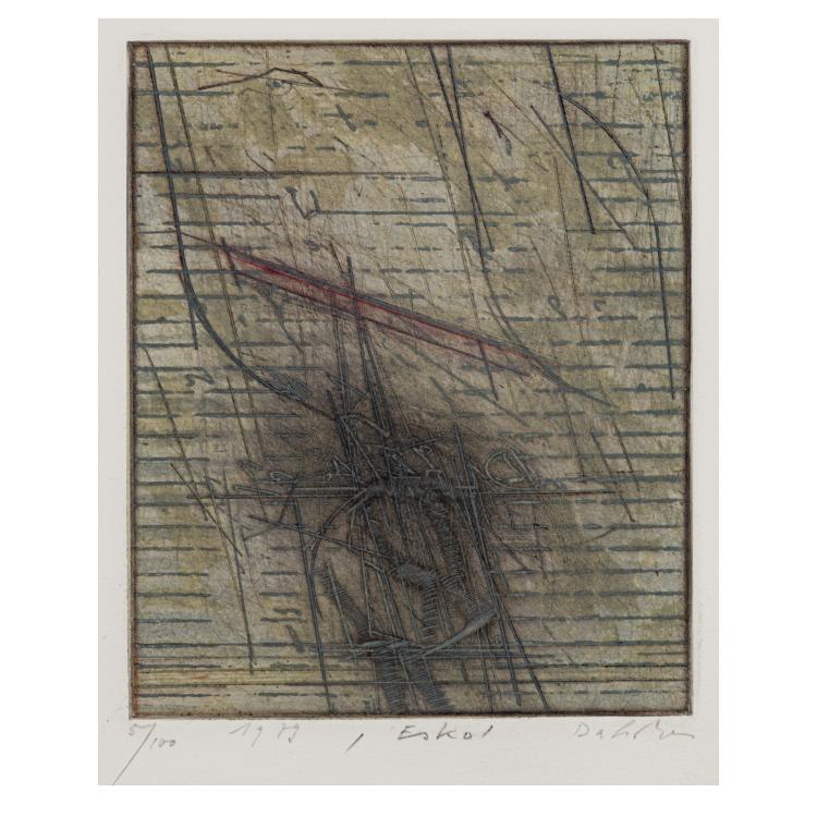 Bild 4 zu Objekt, 4 etchings Untitled, 'Eskol', 'Tatlin', 1978/79, Karl Fred Dahmen, 181C 795