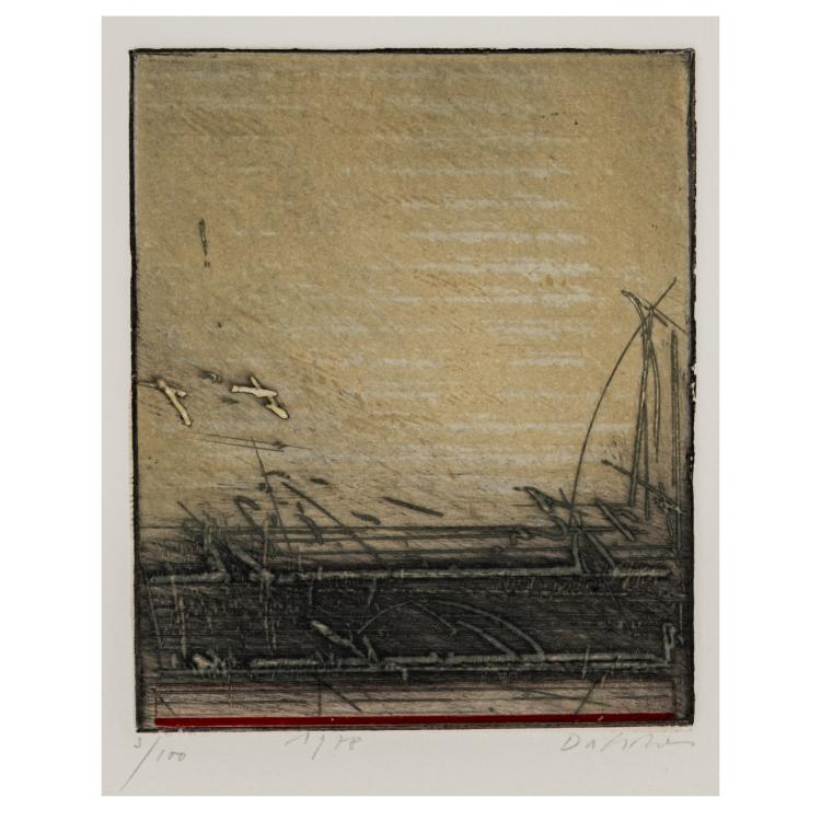 Bild 6 zu Objekt, 4 etchings Untitled, 'Eskol', 'Tatlin', 1978/79, Karl Fred Dahmen, 181C 795