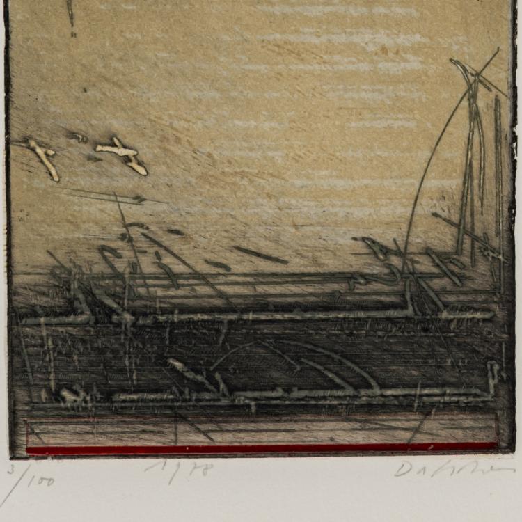 Bild 7 zu Objekt, 4 etchings Untitled, 'Eskol', 'Tatlin', 1978/79, Karl Fred Dahmen, 181C 795