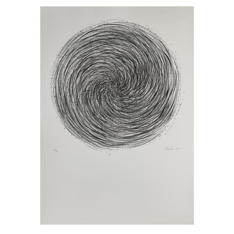 Hauptbild zu Objekt, Sheet VI from 'Manual Structures', 1975, G&uuml;nther Uecker, 181C 792