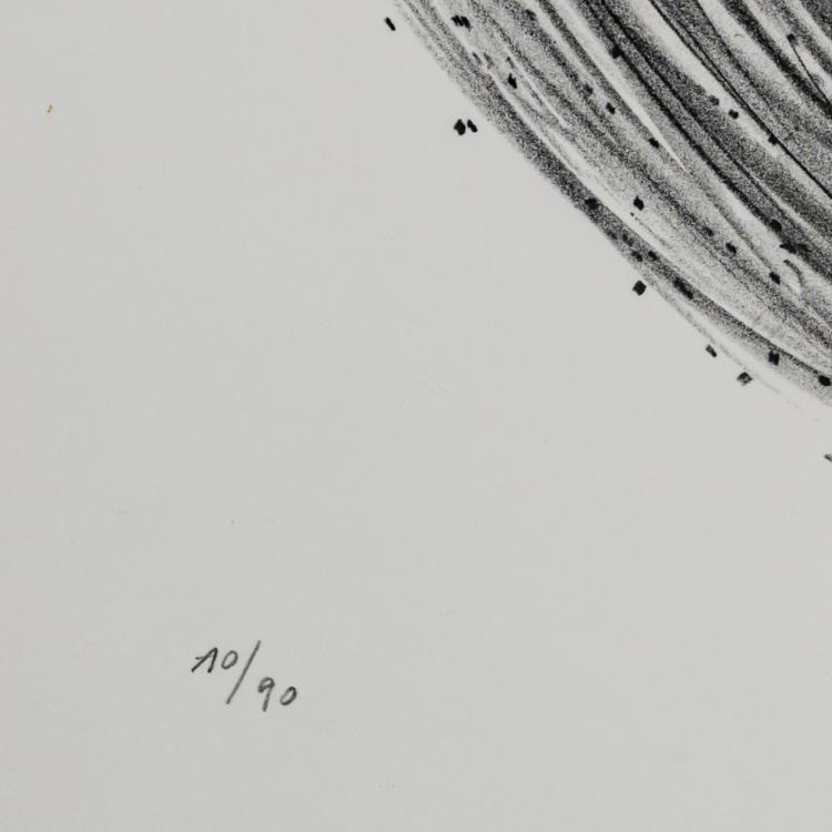 Bild 2 zu Objekt, Sheet VI from 'Manual Structures', 1975, G&uuml;nther Uecker, 181C 792