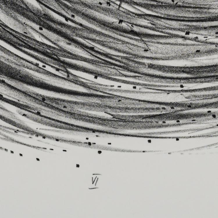 Bild 3 zu Objekt, Sheet VI from 'Manual Structures', 1975, G&uuml;nther Uecker, 181C 792