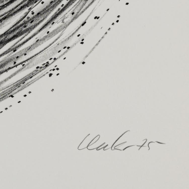 Bild 4 zu Objekt, Sheet VI from 'Manual Structures', 1975, G&uuml;nther Uecker, 181C 792