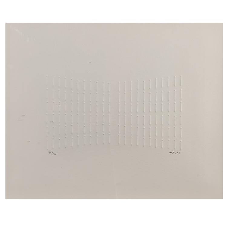 Hauptbild zu Objekt, 'Symmetrische Struktur', 1972, G&uuml;nther Uecker, 181C 786