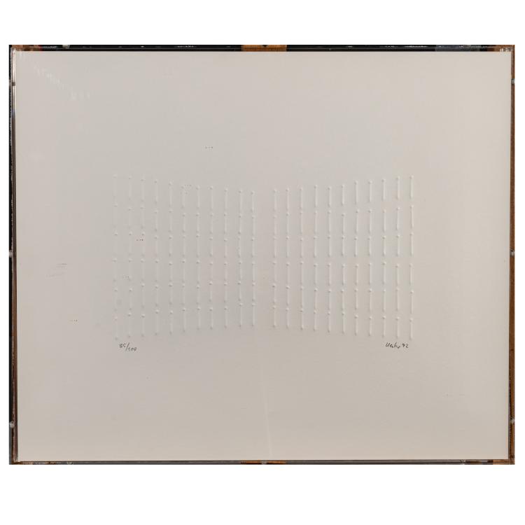 Bild 1 zu Objekt, 'Symmetrische Struktur', 1972, G&uuml;nther Uecker, 181C 786