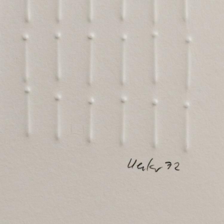 Bild 2 zu Objekt, 'Symmetrische Struktur', 1972, G&uuml;nther Uecker, 181C 786