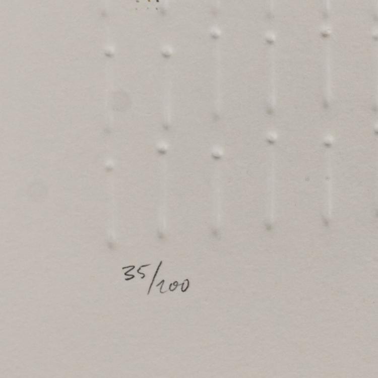 Bild 3 zu Objekt, 'Symmetrische Struktur', 1972, G&uuml;nther Uecker, 181C 786