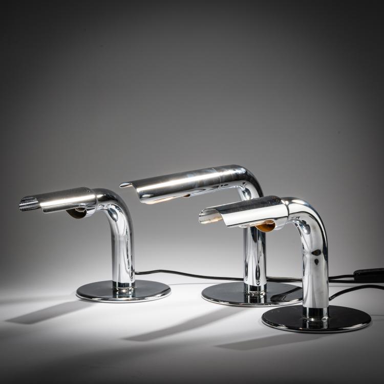 Bild 2 zu Objekt, Two 'Gully' table lights and one 'Gulp' table light, 1969, Ingo Maurer, Design M, Ingo Maurer, M&uuml;nchen / Munich, 181A 398