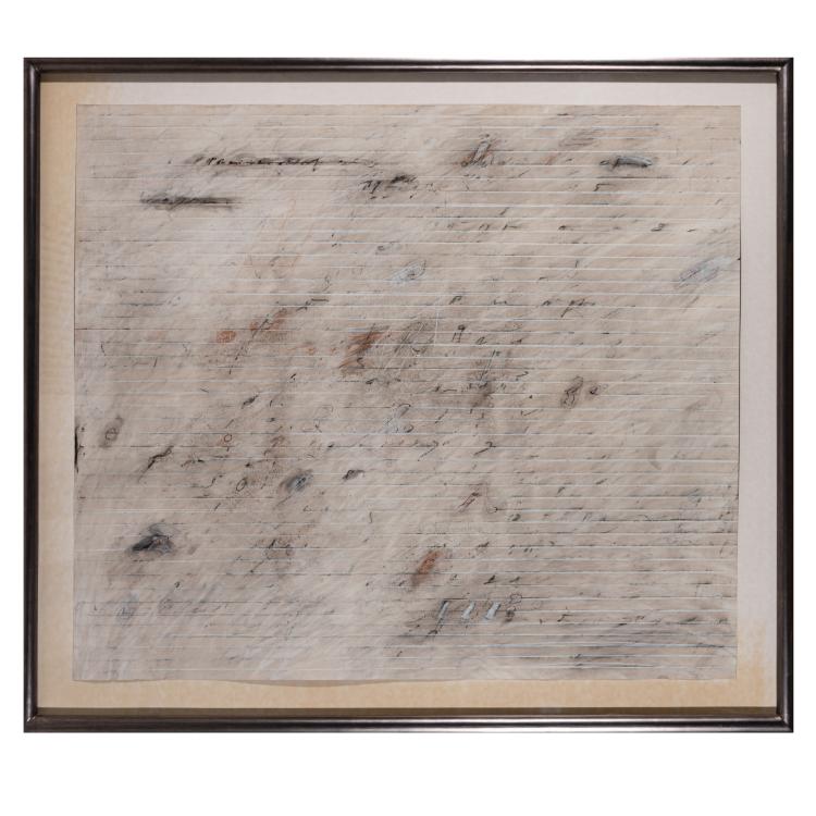 Bild 1 zu Objekt, 'Partitur Claire III', 1980, Karl Fred Dahmen, 181C 800