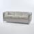 Dreisitzersofa 'LC 2', 1928 (Entwurf)