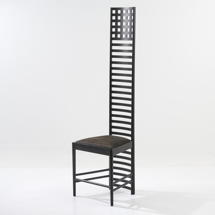 Bild 1 zu Objekt, Stuhl 'Hillhouse Chair', 1902 (Entwurf), Charles Rennie Mackintosh, Cassina, Mailand /Milan, 181A 160