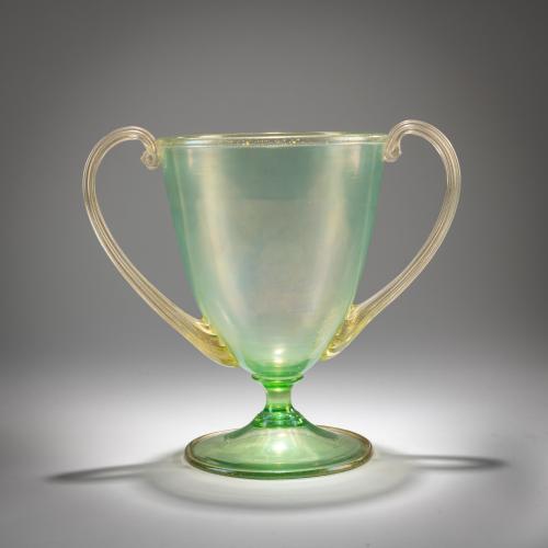 'Soffiato' vase with handles, c. 1921