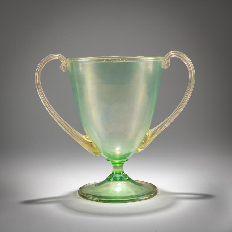 Hauptbild zu Objekt, 'Soffiato' vase with handles, c. 1921, Toso, Fratelli, Murano, 181B 541