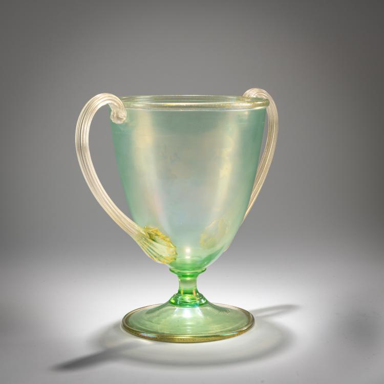 Bild 2 zu Objekt, 'Soffiato' vase with handles, c. 1921, Toso, Fratelli, Murano, 181B 541