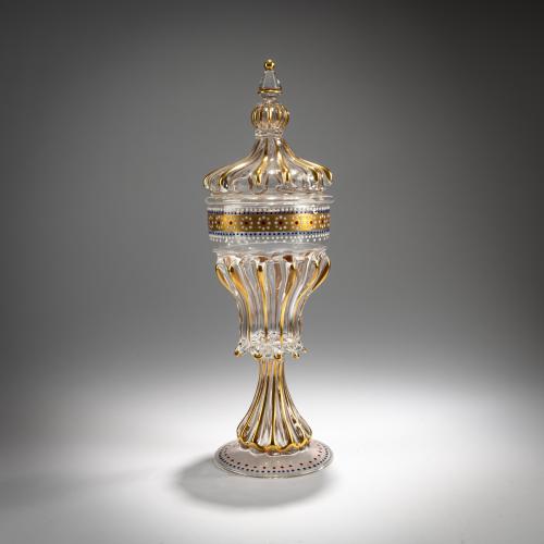 Lidded goblet 'smalto, oro precipitato', 1962