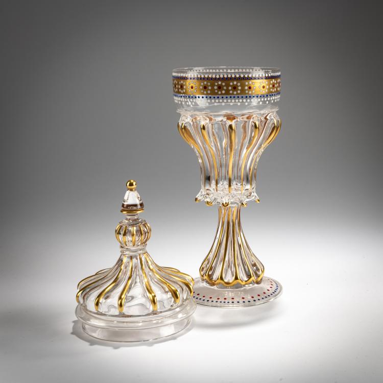 Bild 1 zu Objekt, Lidded goblet 'smalto, oro precipitato', 1962, S.A.L.I.R., Murano, 181B 639