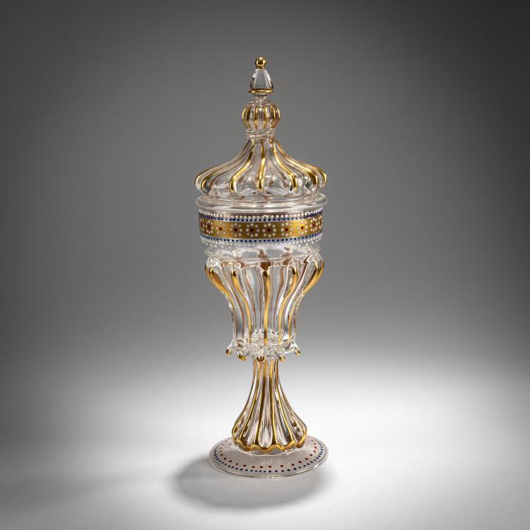 Bild 2 zu Objekt, Lidded goblet 'smalto, oro precipitato', 1962, S.A.L.I.R., Murano, 181B 639
