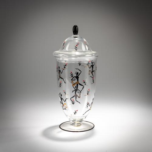 Lidded goblet 'Danzatrice nere', 1928/29