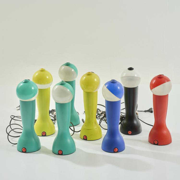 Hauptbild zu Objekt, Eight table lights 'Gilda', 1993, Silvia Capponi, Artemide, Mailand / Milan, 181A 39