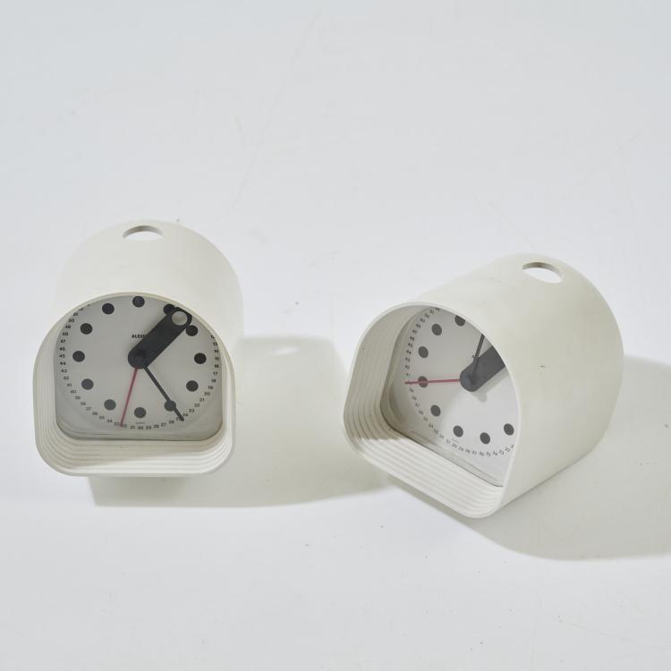 Hauptbild zu Objekt, Two table clocks 'Optic 02', 1970, Joe Colombo, Alessi, Crusinallo, 181A 56