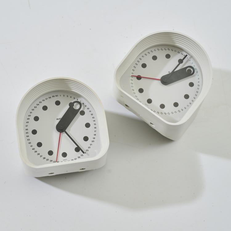 Bild 1 zu Objekt, Two table clocks 'Optic 02', 1970, Joe Colombo, Alessi, Crusinallo, 181A 56
